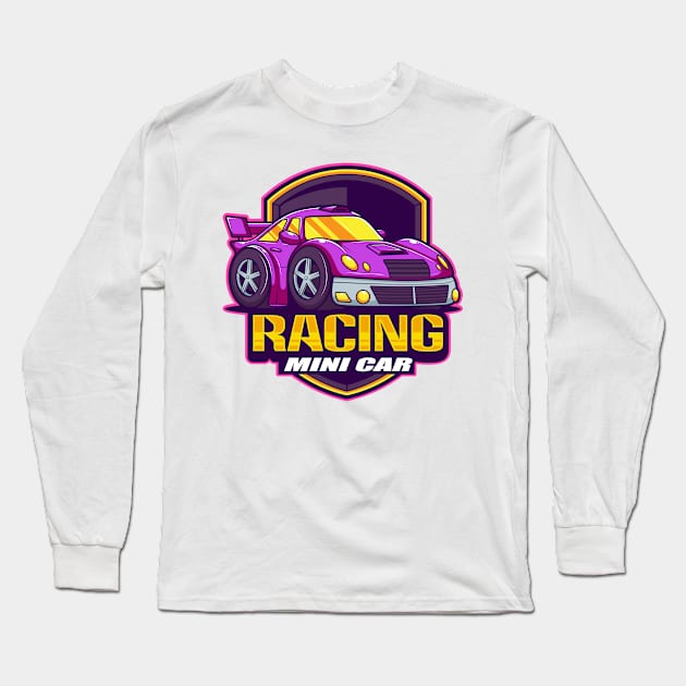 Racing Mini Car Long Sleeve T-Shirt by Harrisaputra